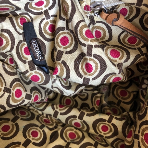 Fossil Floral Canvas Hobo Shoulder Bag - Picture 10 of 12